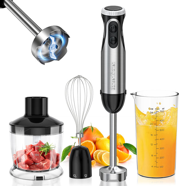 Bonsenkitchen Handheld Milk Frother, Electric Hand Foamer Blender