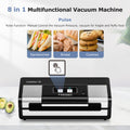 Full Automatic Food Vacuum sealer, Built-in Cutter and Bag Storage with 2 Rolls Bags