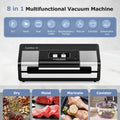 Full Automatic Food Vacuum sealer, Built-in Cutter and Bag Storage with 2 Rolls Bags