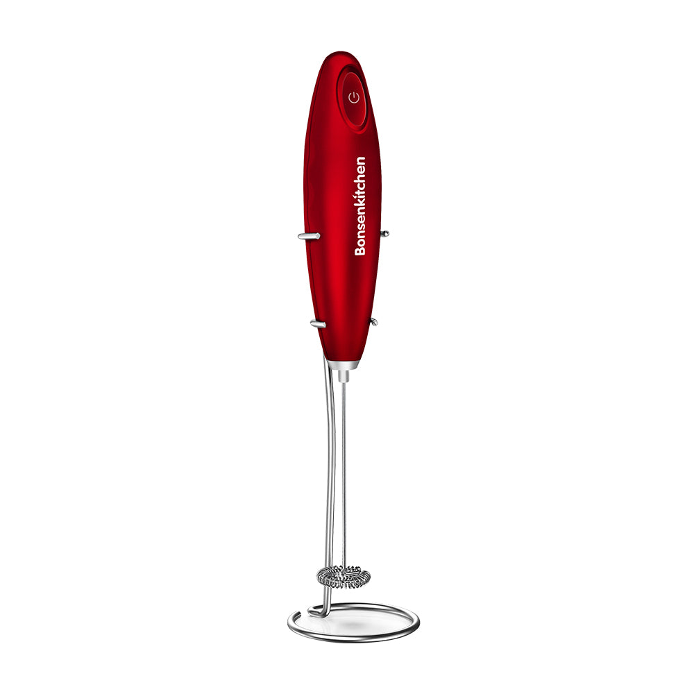 Kitchen Mama Milk Frother, Red