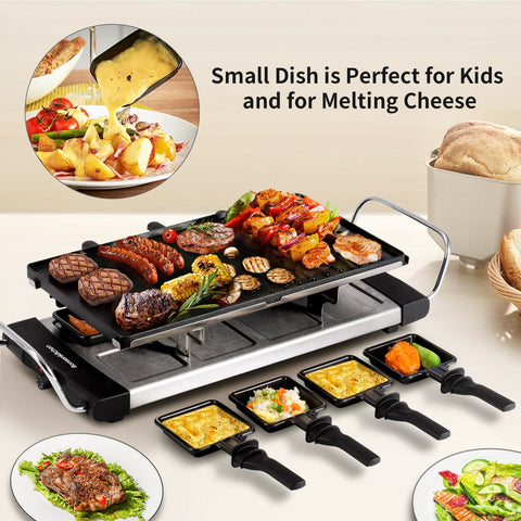 Mini Round Grill Griddle Electric Pan Smokeless Indoor Meat